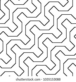 Design seamless monochrome zigzag pattern. Abstract background. Vector art