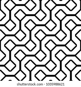 Design seamless monochrome zigzag pattern. Abstract diamond background. Vector art
