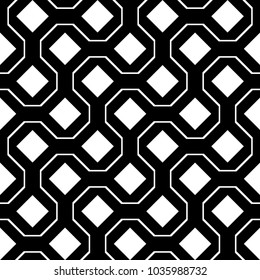 Design seamless monochrome zigzag pattern. Abstract diamond background. Vector art