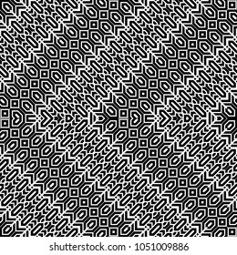 Design seamless monochrome zigzag pattern. Abstract background. Vector art. No gradient