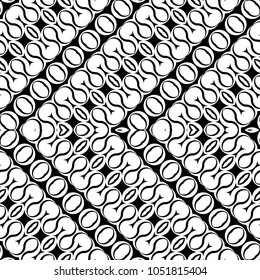 Design seamless monochrome zigzag pattern. Abstract decorative background. Vector art. No gradient