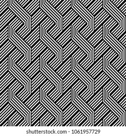 Design seamless monochrome zigzag pattern. Abstract background. Vector art