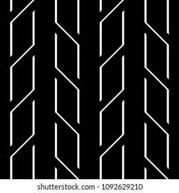 Design seamless monochrome zigzag pattern. Abstract background. Vector art