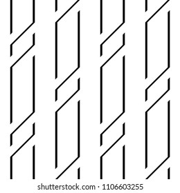 Design seamless monochrome zigzag pattern. Abstract background. Vector art