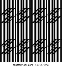 Design seamless monochrome zigzag pattern. Abstract background. Vector art