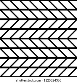 Design seamless monochrome zigzag pattern. Abstract geometric background. Vector art