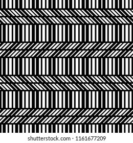 Design seamless monochrome zigzag pattern. Abstract background. Vector art