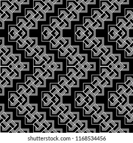 Design seamless monochrome zigzag pattern. Abstract background. Vector art