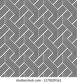 Design seamless monochrome zigzag pattern. Abstract background. Vector art