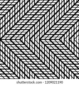 Design seamless monochrome zigzag pattern. Abstract background. Vector art