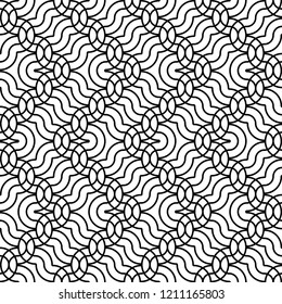 Design seamless monochrome zigzag pattern. Abstract grating background. Vector art