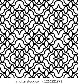 Design seamless monochrome zigzag pattern. Abstract grating background. Vector art