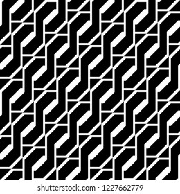Design seamless monochrome zigzag pattern. Abstract background. Vector art