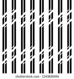 Design seamless monochrome zigzag pattern. Abstract background. Vector art
