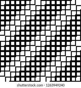 Design seamless monochrome zigzag pattern. Abstract geometric background. Vector art