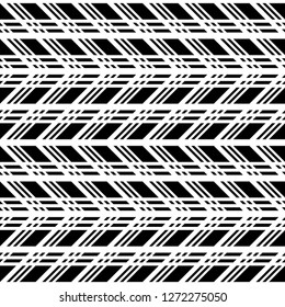 Design seamless monochrome zigzag pattern. Abstract background. Vector art