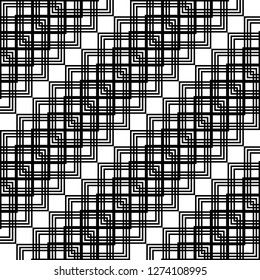 Design seamless monochrome zigzag pattern. Abstract geometric background. Vector art