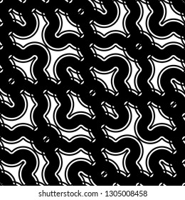Design seamless monochrome zigzag pattern. Abstract grating background. Vector art