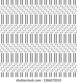 Design seamless monochrome zigzag pattern. Abstract background. Vector art