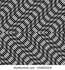 Design seamless monochrome zigzag pattern. Abstract background. Vector art