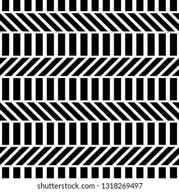 Design seamless monochrome zigzag pattern. Abstract background. Vector art