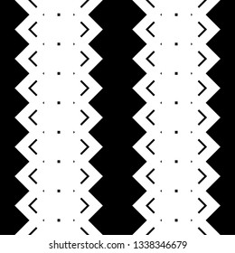 Design seamless monochrome zigzag pattern. Abstract background. Vector art