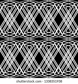 Design seamless monochrome zigzag pattern. Abstract background. Vector art