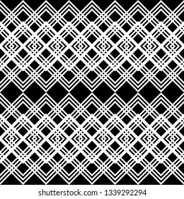 Design seamless monochrome zigzag pattern. Abstract geometric background. Vector art