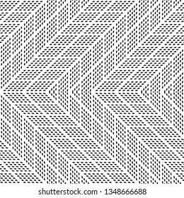 Design seamless monochrome zigzag pattern. Abstract background. Vector art