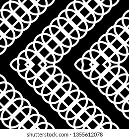 Design seamless monochrome zigzag pattern. Abstract grating background. Vector art
