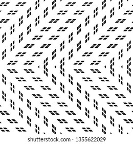 Design seamless monochrome zigzag pattern. Abstract background. Vector art