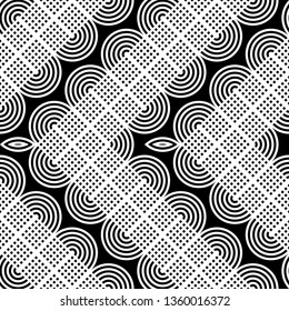 Design seamless monochrome zigzag pattern. Abstract grating background. Vector art