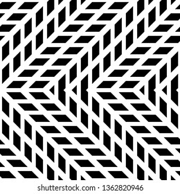 Design seamless monochrome zigzag pattern. Abstract background. Vector art