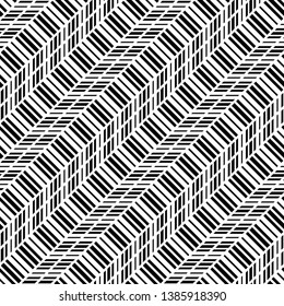 Design seamless monochrome zigzag pattern. Abstract background. Vector art