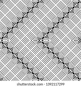 Design seamless monochrome zigzag pattern. Abstract grating background. Vector art
