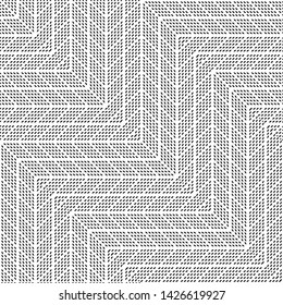 Design seamless monochrome zigzag pattern. Abstract background. Vector art