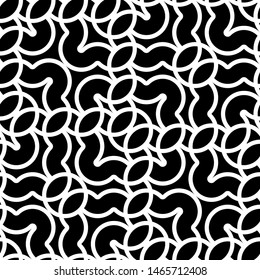 Design seamless monochrome zigzag pattern. Abstract grating background. Vector art
