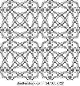 Design seamless monochrome zigzag pattern. Abstract decorative background. Vector art
