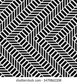 Design seamless monochrome zigzag pattern. Abstract background. Vector art
