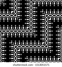 Design seamless monochrome zigzag pattern. Abstract grating background. Vector art