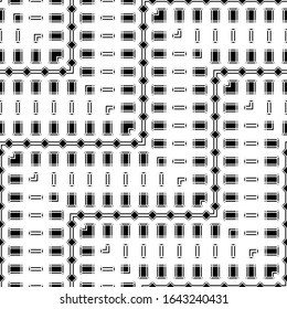 Design seamless monochrome zigzag pattern. Abstract grating background. Vector art