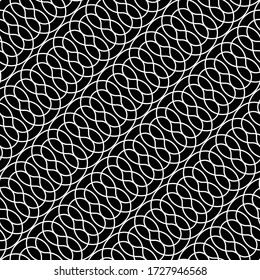 Diseñar un patrón de zigzag monocromo impecable. Resumen de fondo entrelazado. Arte vectorial