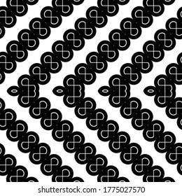 Diseñar un patrón de zigzag monocromo impecable. Resumen de fondo decorativo. Arte vectorial