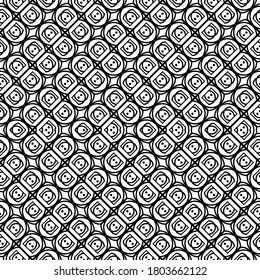 Design seamless monochrome zigzag pattern. Abstract geometric background. Vector art