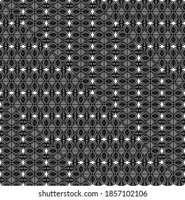 Design seamless monochrome zigzag pattern. Abstract geometric background. Vector art