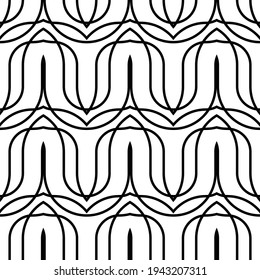 Diseñar un patrón de zigzag monocromo impecable. Resumen ondeando fondo. Vector artv