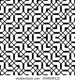 Design seamless monochrome zigzag pattern. Abstract geometric background. Vector art