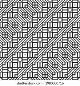 Design seamless monochrome zigzag pattern. Abstract geometric background. Vector art