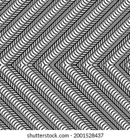 Design seamless monochrome zigzag pattern. Abstract stripy background. Vector art