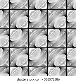 Design seamless monochrome zigzag pattern. Abstract geometric background. Vector art. No gradient